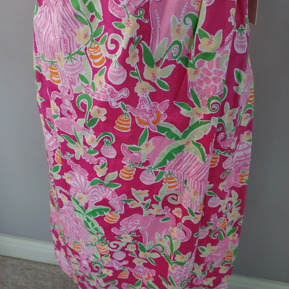 Vintage Lilly Pulitzer Y2K Umbrella Jungle Slathouse Rock Mini Dress Size 10 - Picture 3 of 11